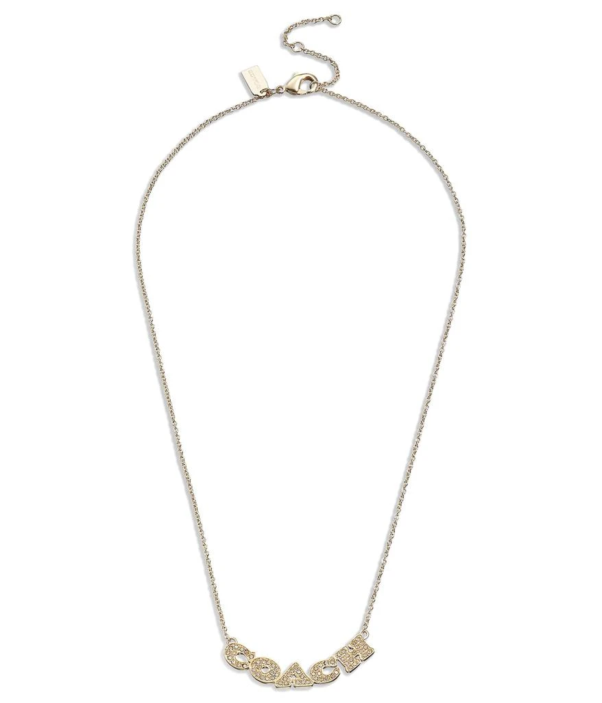 商品Coach|Signature Logo Necklace,价格¥480,第1张图片