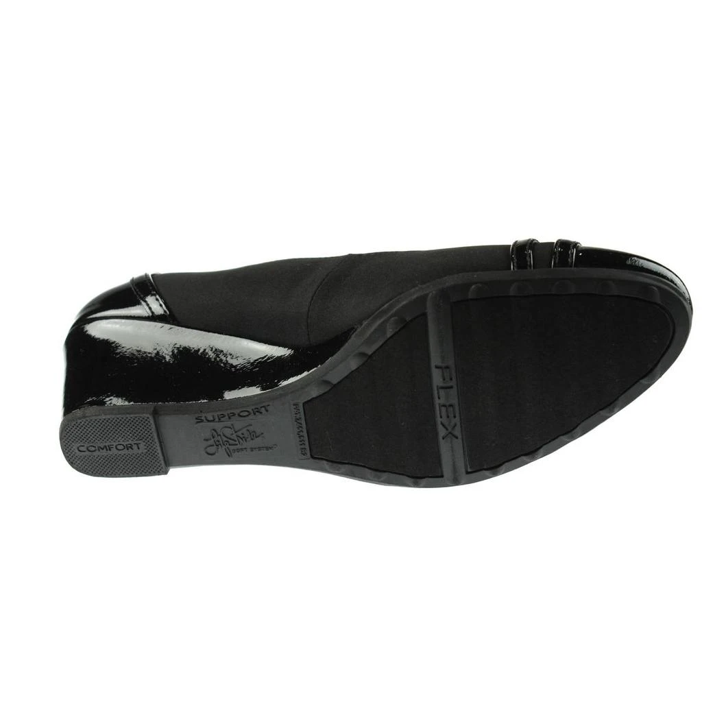 商品LifeStride|LifeStride Womens Juliana Patent Toe Cap Wedge Heels,价格¥236,第2张图片详细描述