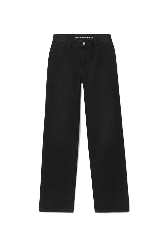 商品Alexander Wang|EZ MID-RISE STRAIGHT-LEG JEAN IN DENIM,价格¥1500,第1张图片