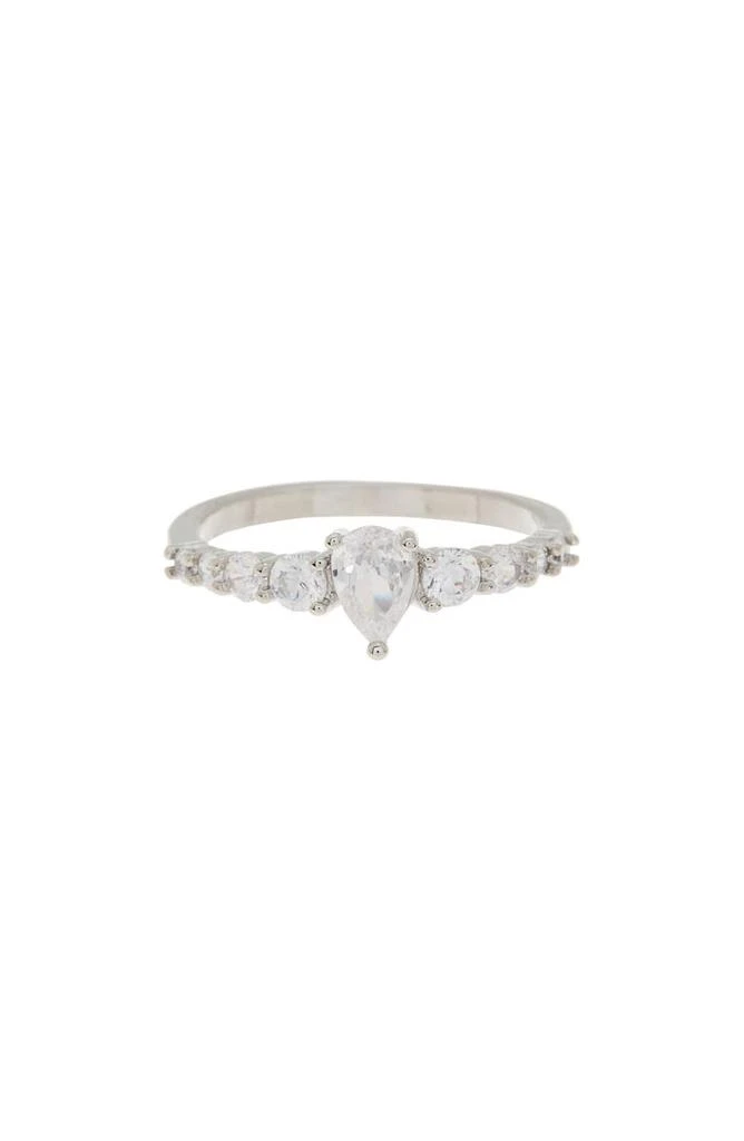 商品Nordstrom|Pear CZ Solitaire Ring,价格¥40,第1张图片