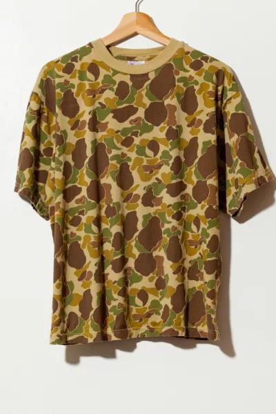 Vintage 1980s Distressed Duck Camouflage Graphic T-Shirt商品第1张图片规格展示