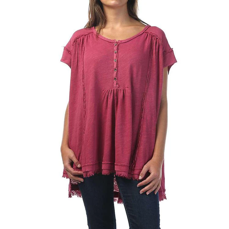 商品Free People|Free People Women's Aster Henley Top,价格¥441,第4张图片详细描述