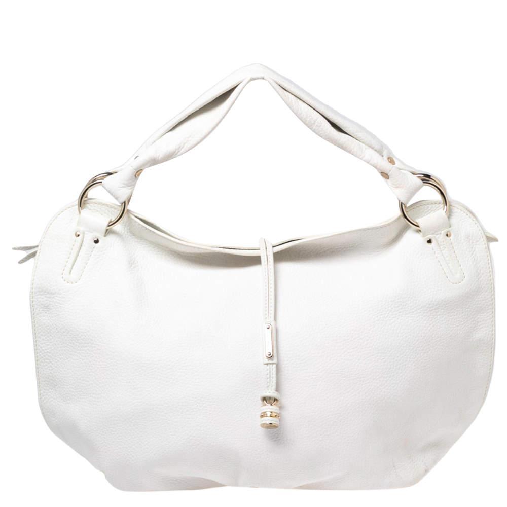 商品[二手商品] Celine|Celine White Leather Large Bittersweet Hobo,价格¥1254,第1张图片