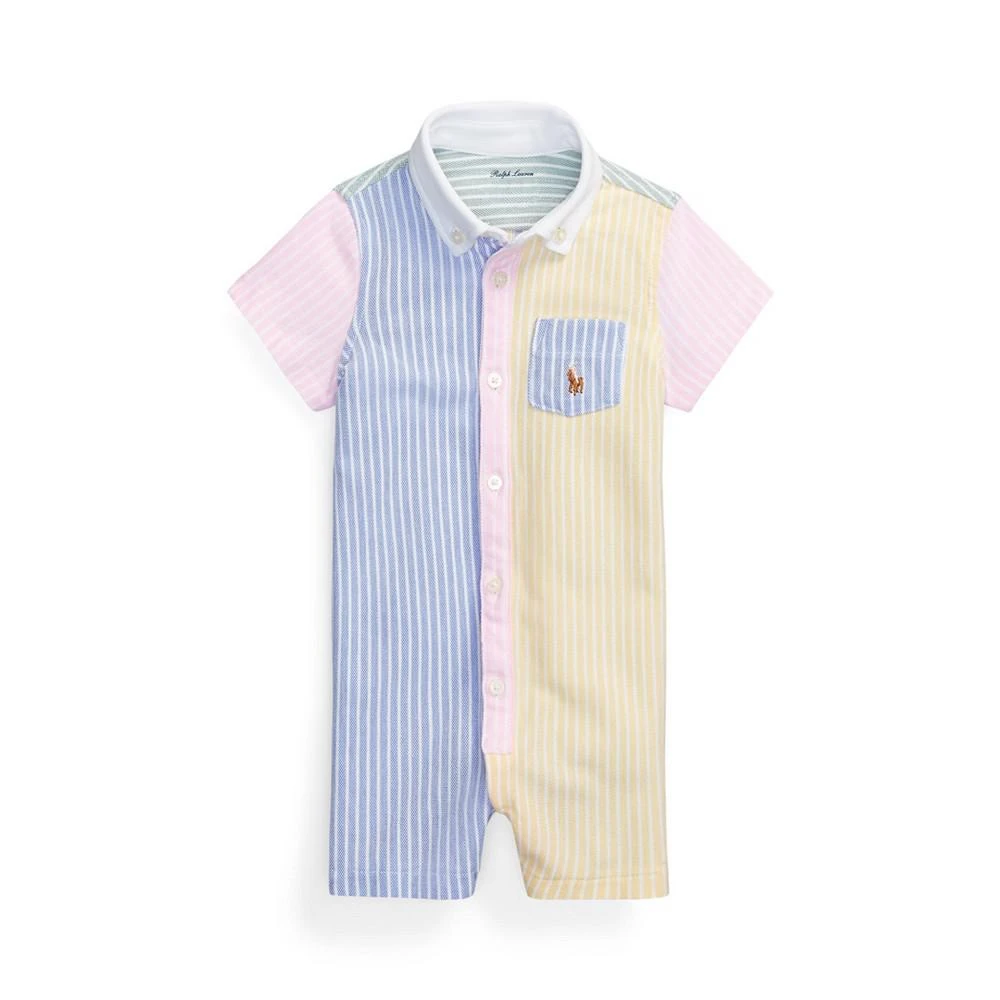 商品Ralph Lauren|Baby Boys Cotton Mesh Fun Shortall,价格¥185,第1张图片