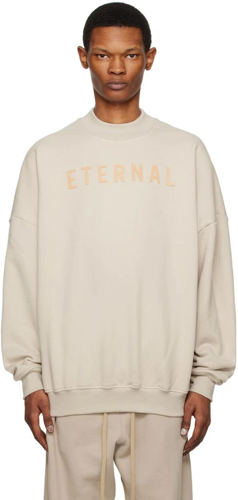 商品Fear of god|Beige Flocked Sweatshirt,价格¥3092,第1张图片