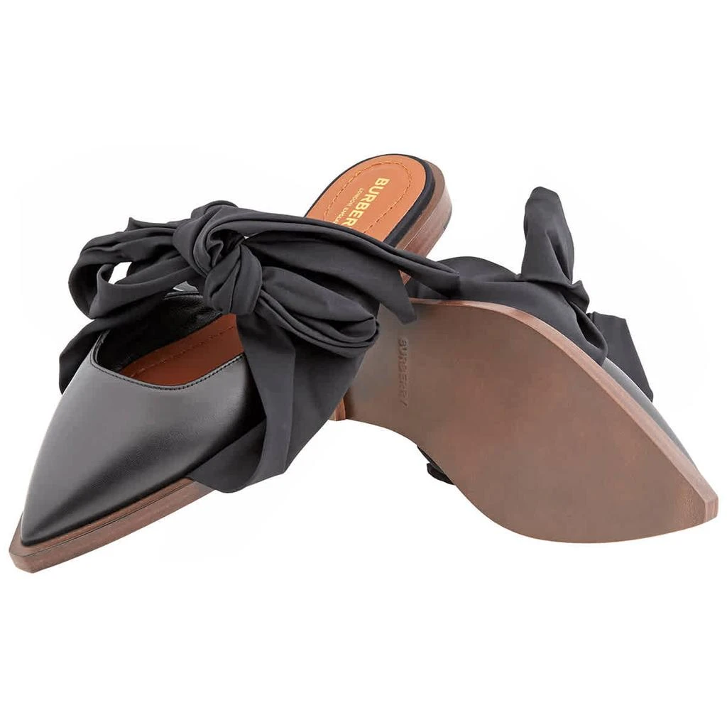 商品Burberry|Black Tillington Scarf Tie Detail Mules,价格¥1340,第2张图片详细描述