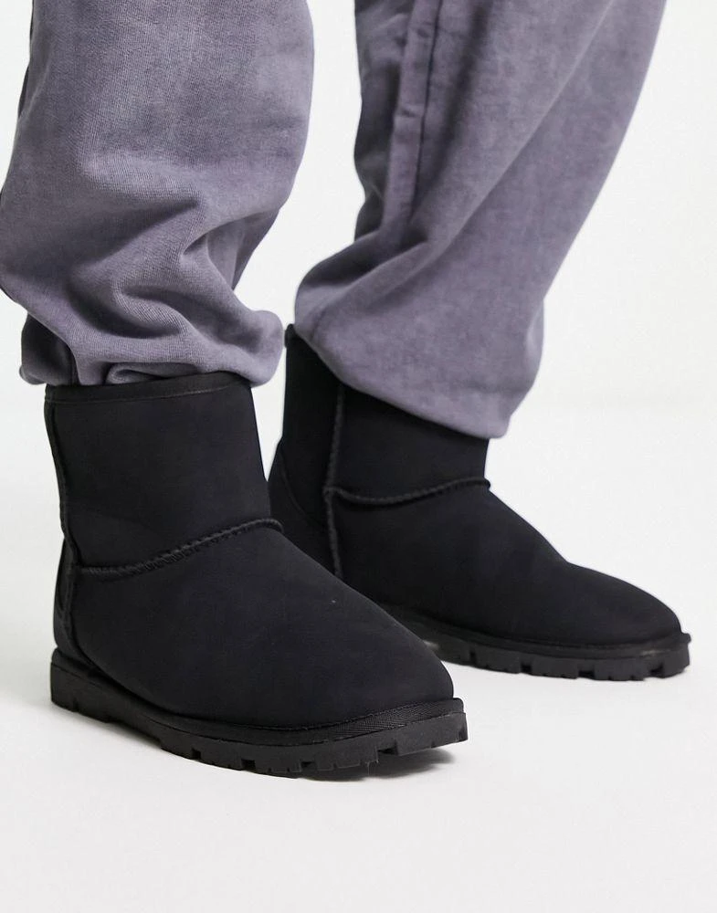 商品ASOS|ASOS DESIGN slippers boot in black,价格¥263,第1张图片