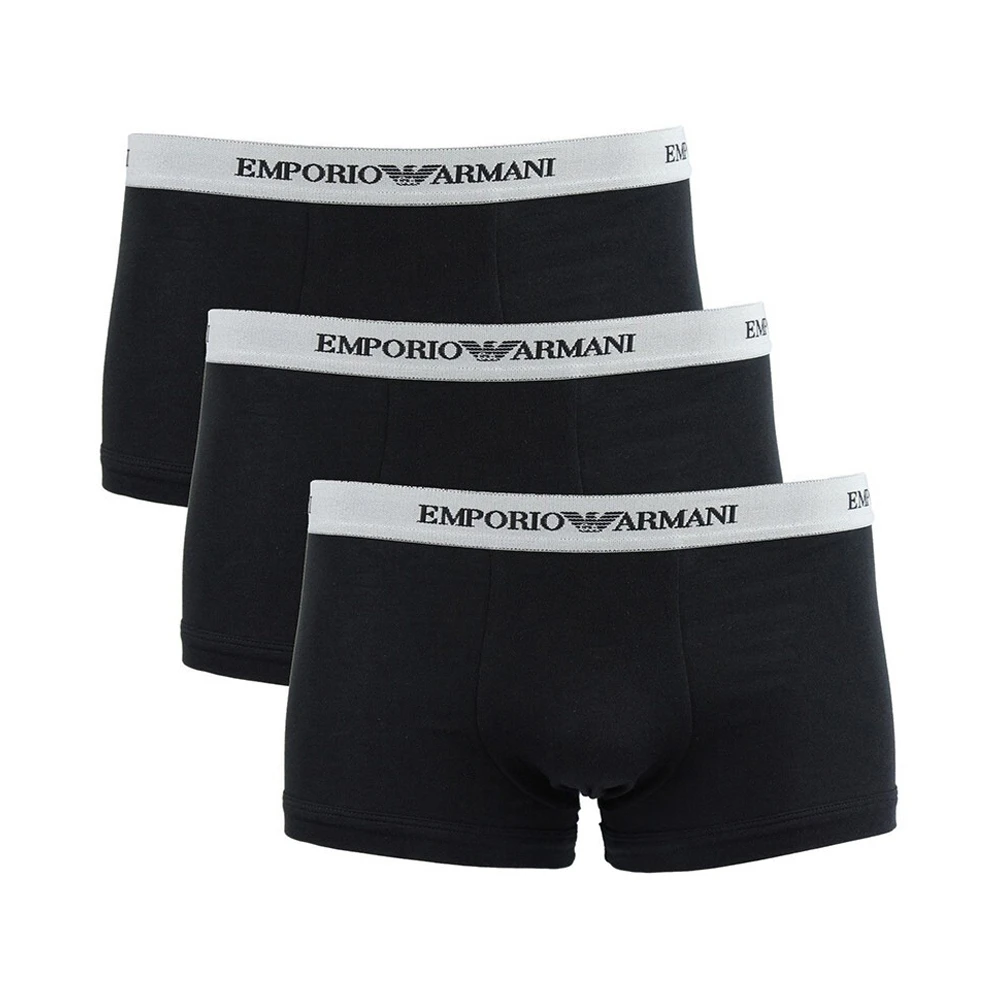 商品Emporio Armani|EMPORIO ARMANI 黑色男士内裤 111357-CC717-120,价格¥320,第1张图片