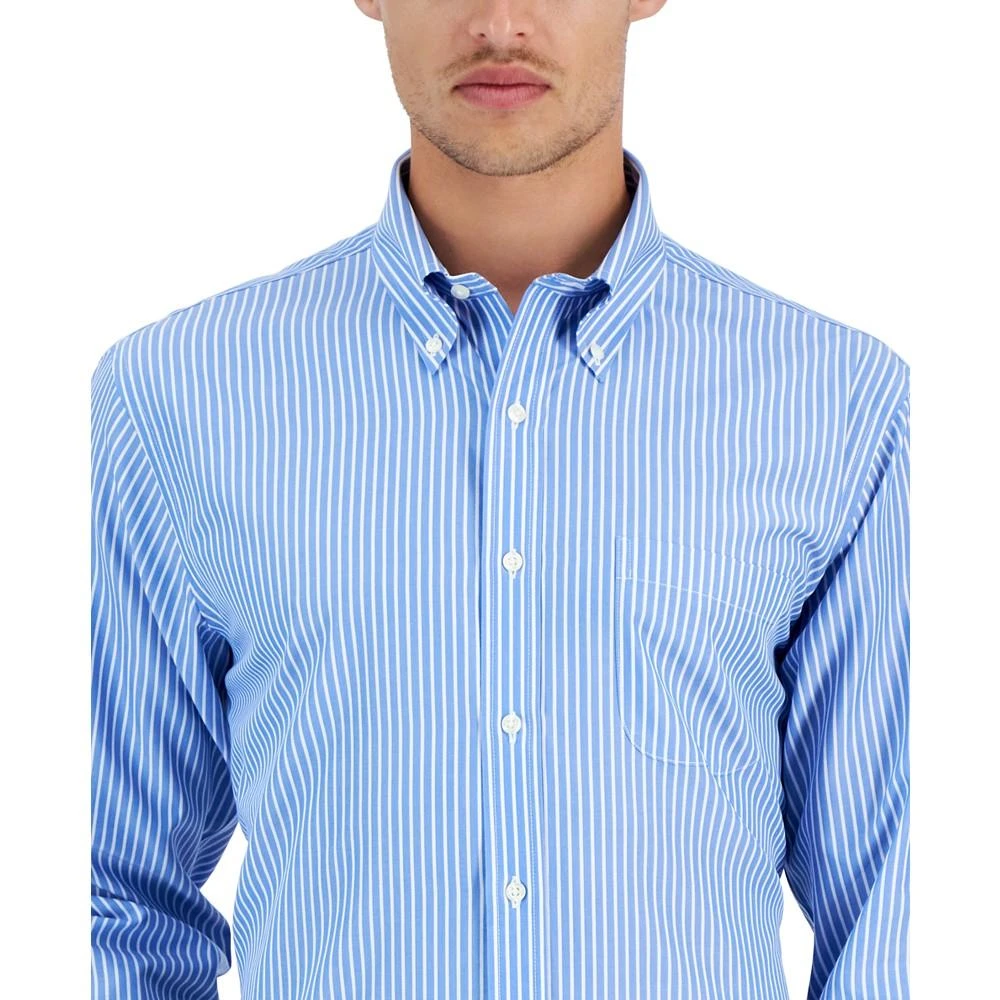 商品Brooks Brothers|Brooks Brothers Men's Regular Fit Non-Iron Thin Stripe Dress Shirt,价格¥530,第3张图片详细描述