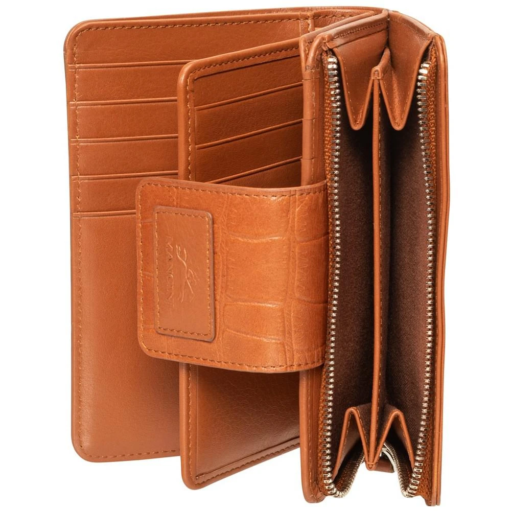 Women's Croco Collection RFID Secure Mini Clutch Wallet 商品
