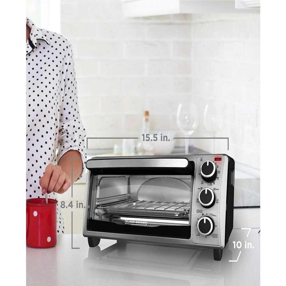 商品Black & Decker|Stainless Steel 4 Slice Toaster & Broiler Oven,价格¥748,第3张图片详细描述