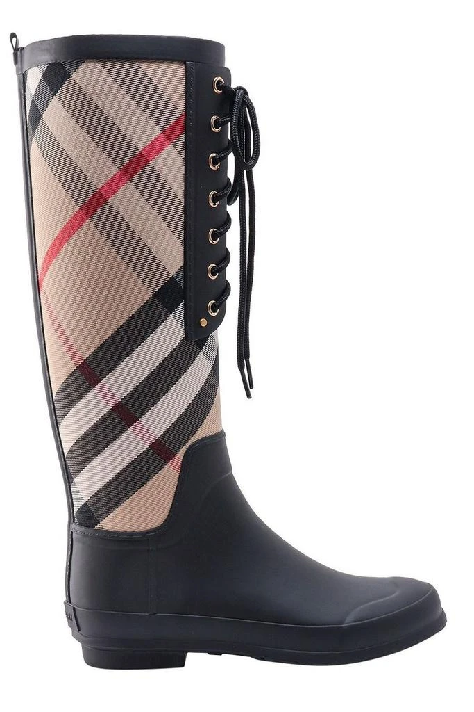商品Burberry|Burberry	House Check Panelled Rain Boots,价格¥3463,第1张图片