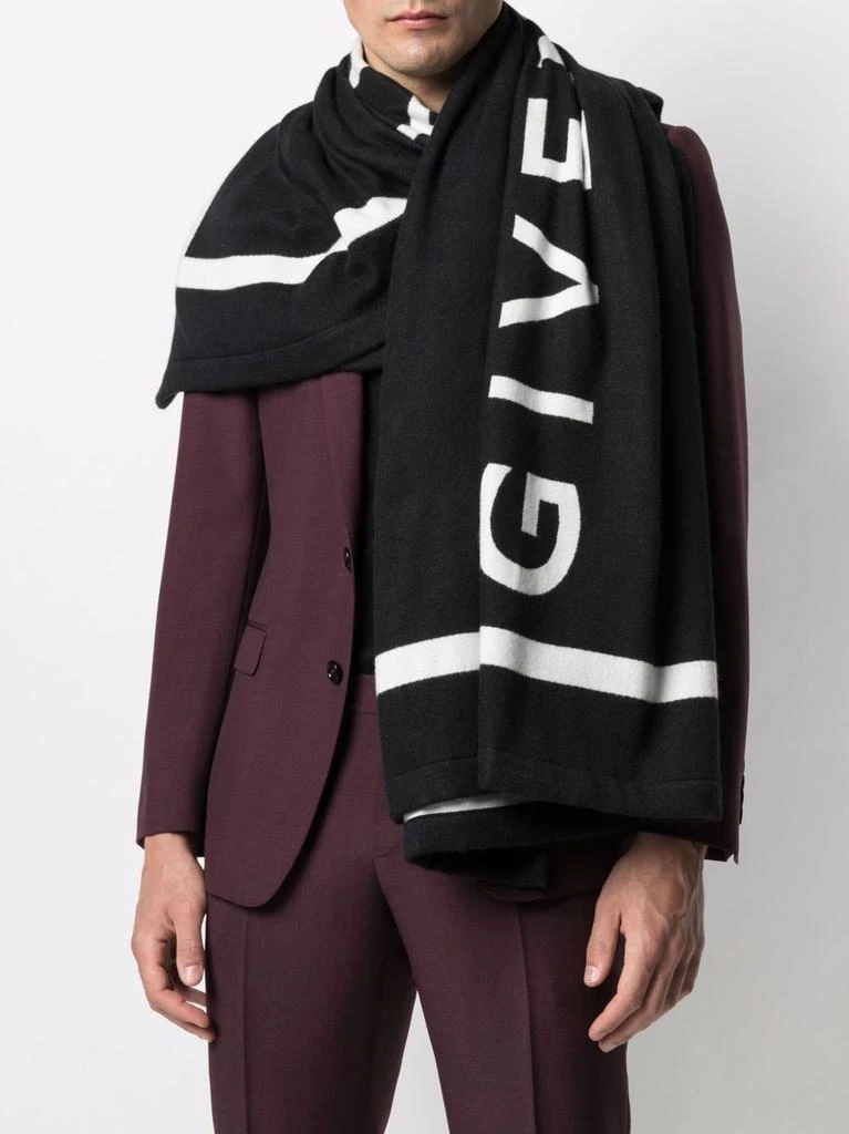 商品Givenchy|GIVENCHY - Logo Cotton Scarf,价格¥3305,第3张图片详细描述