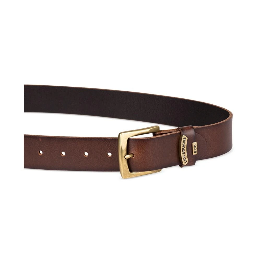 商品Levi's|Men's Gold Buckle Leather Belt,价格¥94,第3张图片详细描述