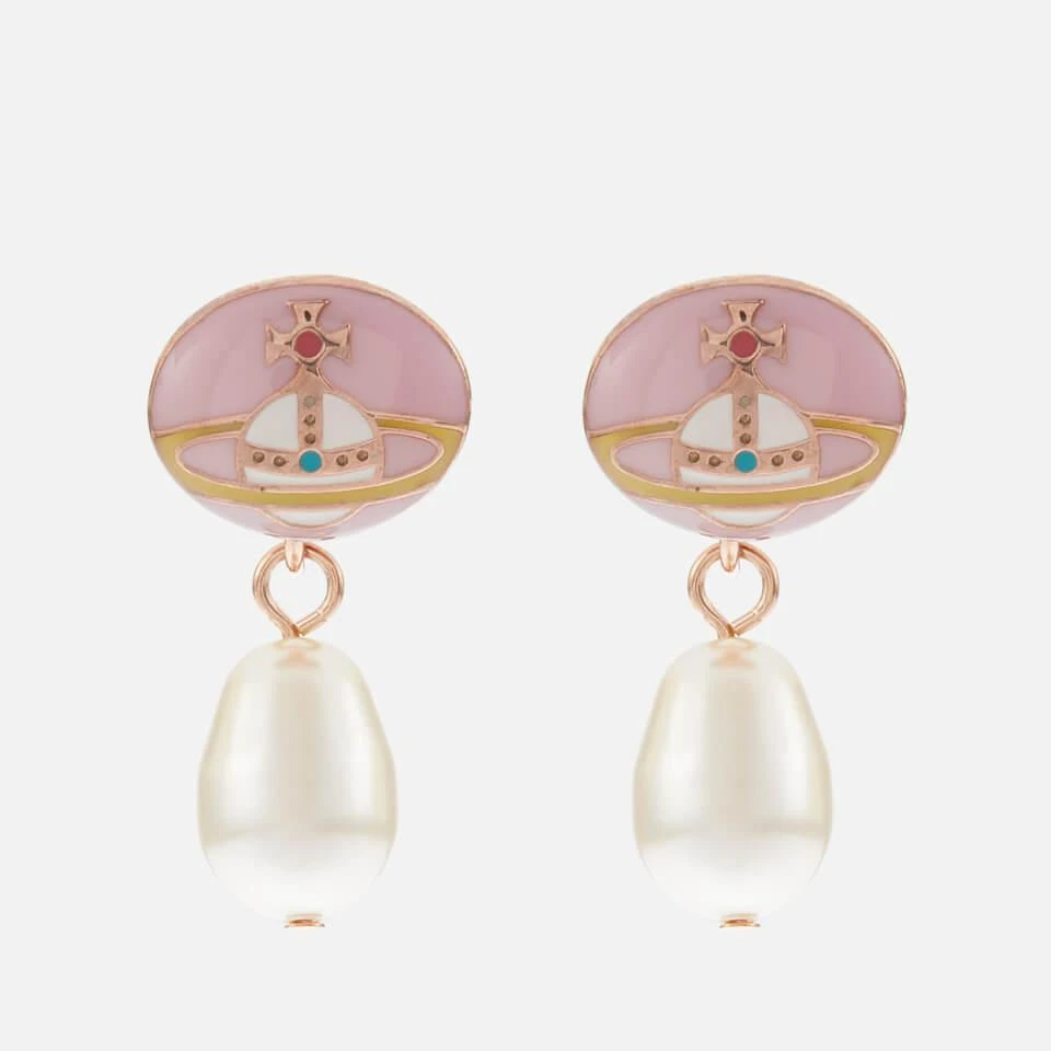 商品Vivienne Westwood|Vivienne Westwood Loelia Pink Gold-Tone Faux Pearl Earrings,价格¥1414,第1张图片