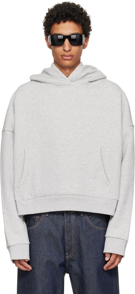 Grauer dicker Hoodie image 2