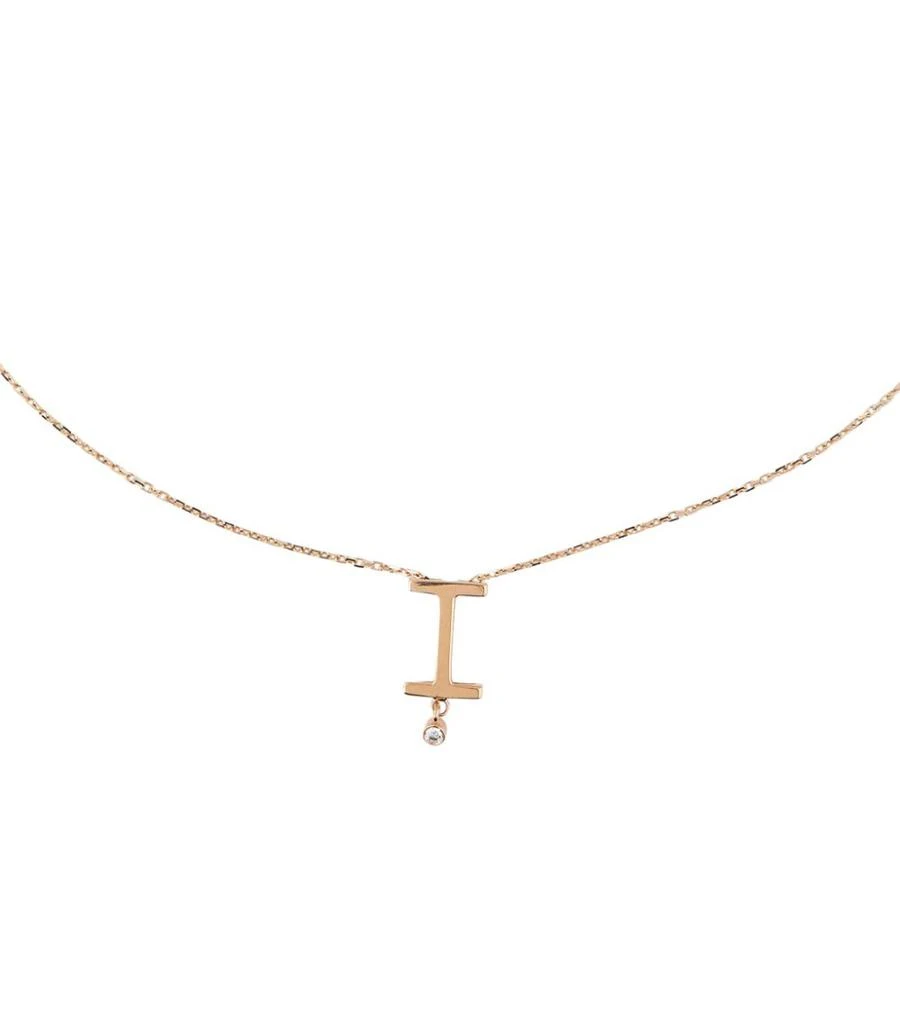 商品Vanrycke|Rose Gold and Diamond Abécédaire Letter I Necklace,价格¥6561,第4张图片详细描述