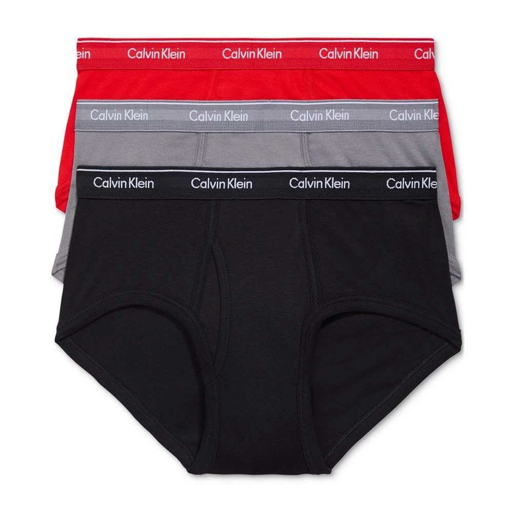 商品Calvin Klein|Men's Cotton Classics Briefs 3-Pk., A Macy's Exclusive,价格¥151,第1张图片