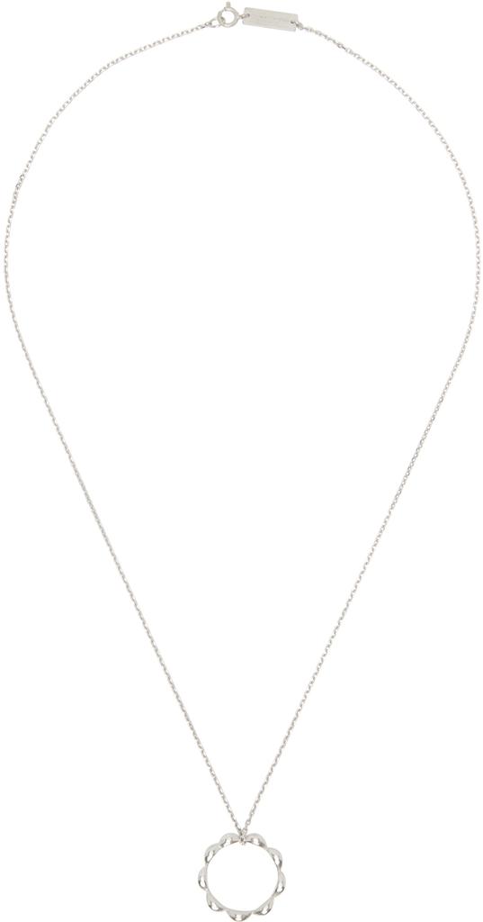 Silver Timeless Oval Ring Necklace商品第1张图片规格展示