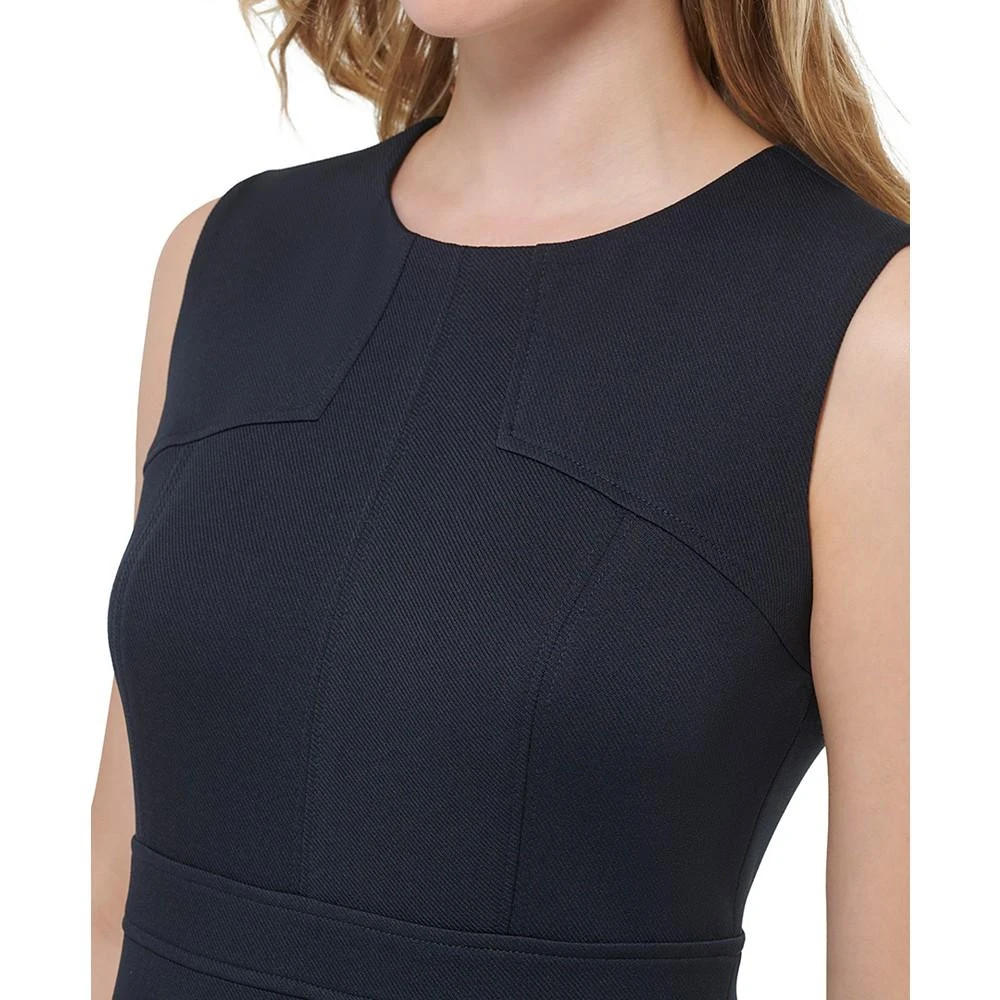 商品Tommy Hilfiger|Women's Sleeveless Scuba-Fabric Midi Dress,价格¥709,第3张图片详细描述