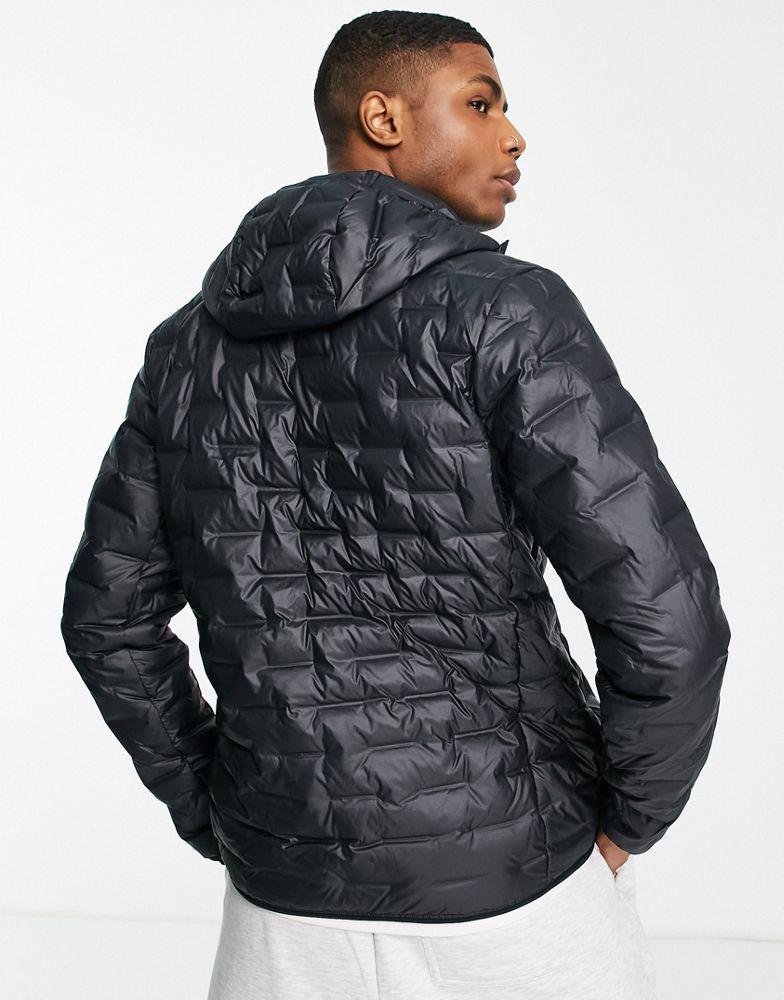 商品Adidas|adidas Terrex light down jacket with hood in black,价格¥483,第4张图片详细描述