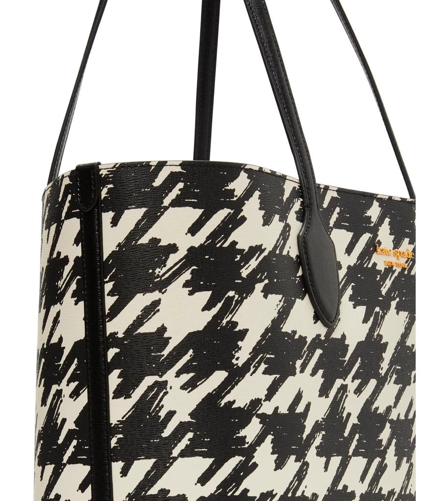 商品Kate Spade|Bleecker Painterly Houndstooth Printed PVC Large Tote,价格¥1092,第3张图片详细描述