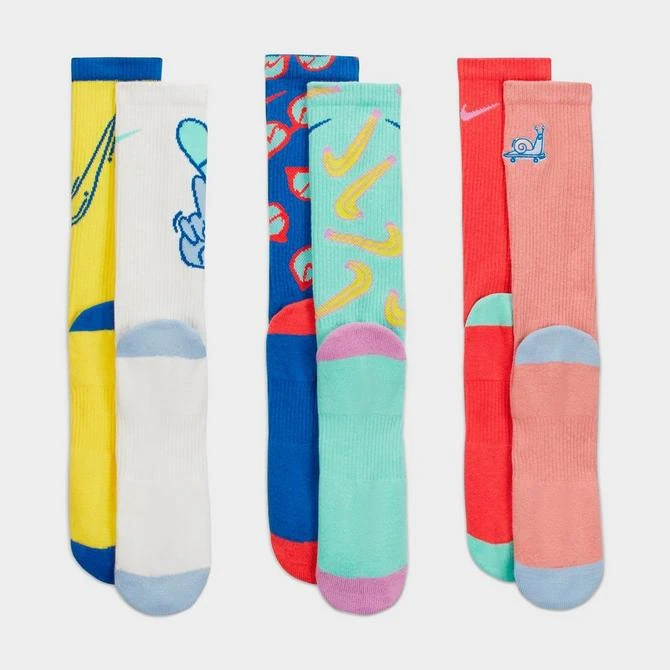 商品NIKE|Youth Nike Everyday Mix Match Crew Socks (3-Pack),价格¥178,第3张图片详细描述