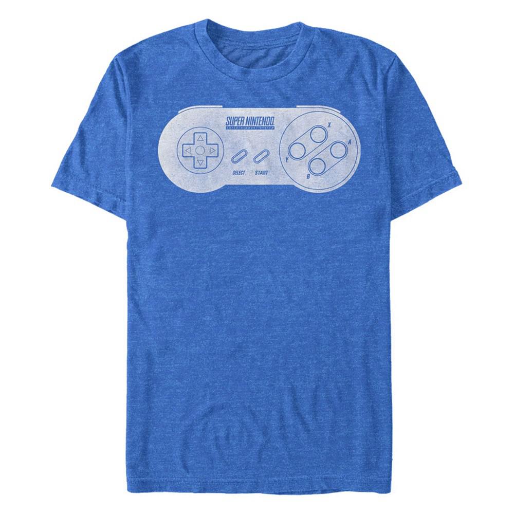 Nintendo Men's Classic Super Nintendo Controller Short Sleeve T-Shirt商品第1张图片规格展示