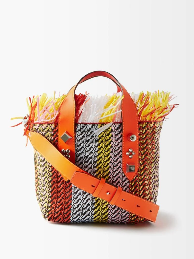 商品Christian Louboutin|Frangibus fringed woven basket bag,价格¥13252,第1张图片