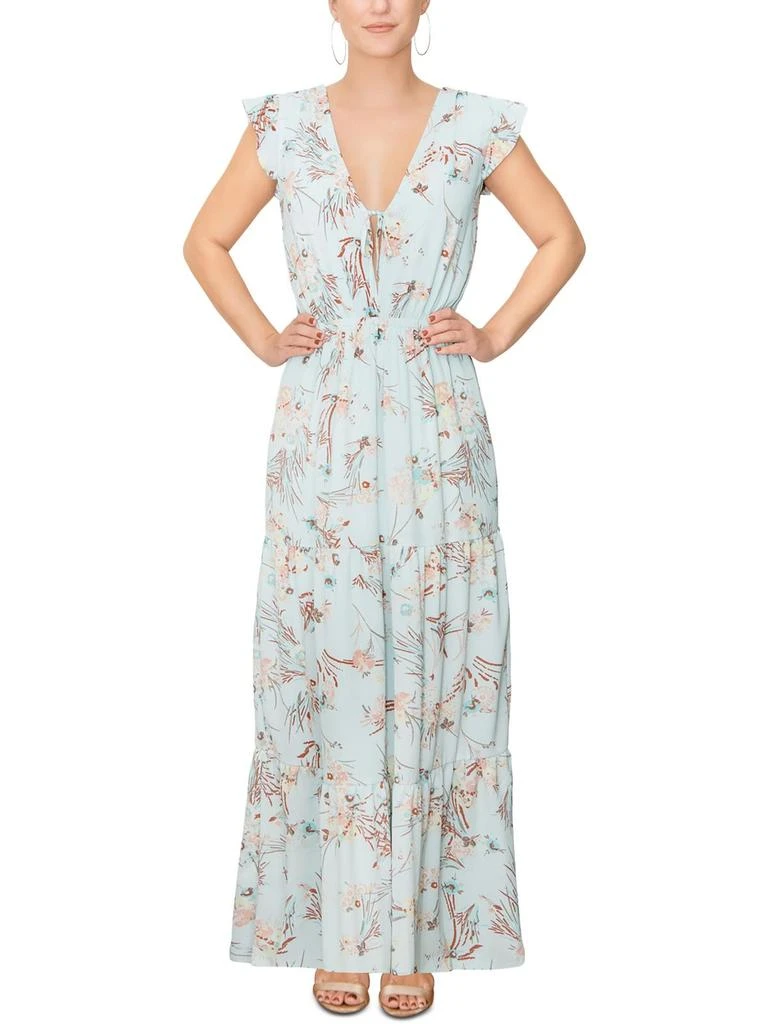 商品RACHEL Rachel Roy|Womens Crepe Floral Maxi Dress,价格¥451,第1张图片