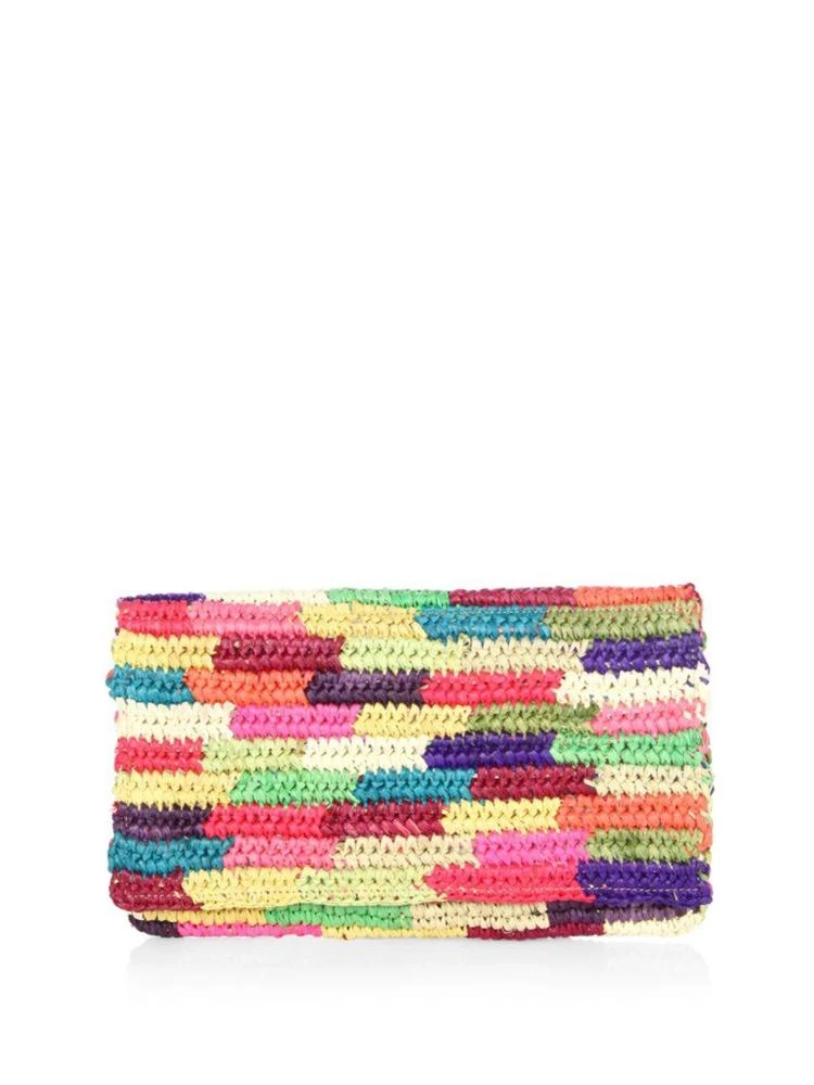 商品Rebecca Minkoff|Multicolor Straw Clutch,价格¥754,第1张图片