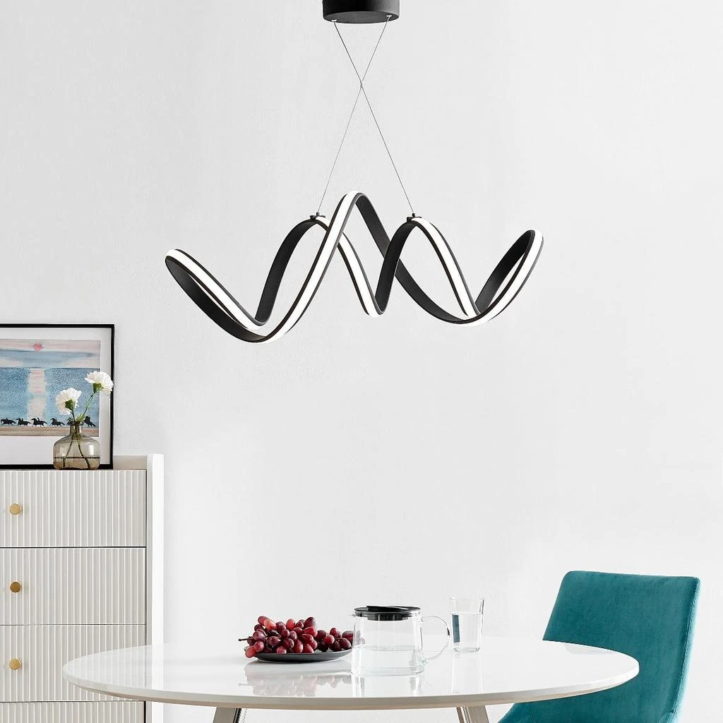 商品Finesse Decor|Seville LED Chandelier // Black,价格¥5201,第2张图片详细描述