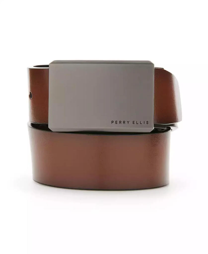 商品Perry Ellis|Men's Plaque Reversible Belt,价格¥382,第1张图片