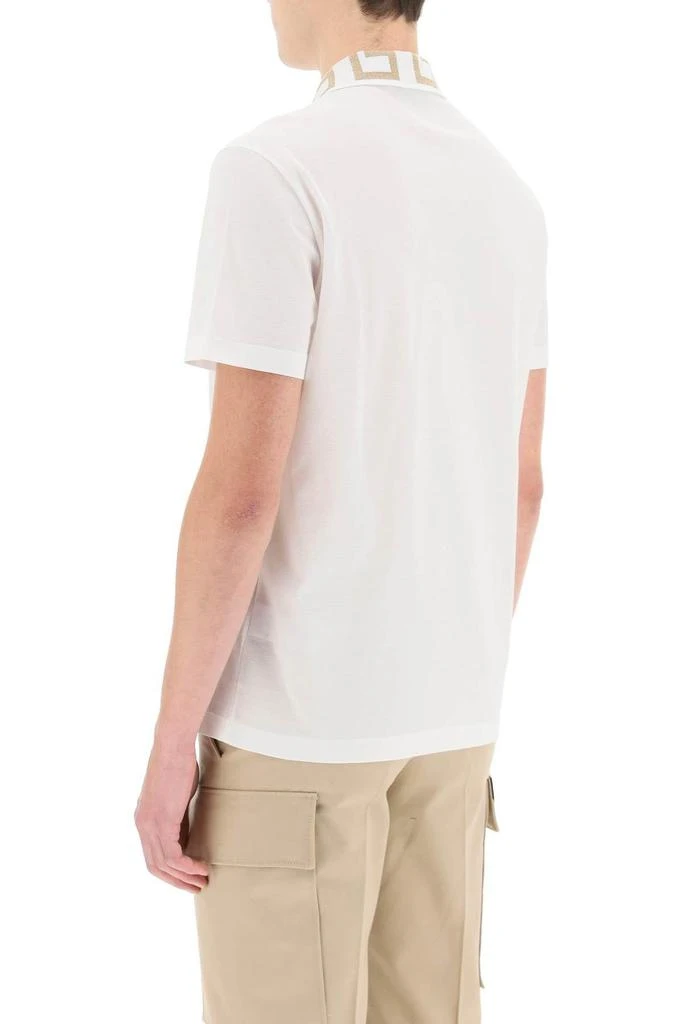 商品Versace|Taylor fit polo shirt with Greca collar,价格¥2078,第4张图片详细描述