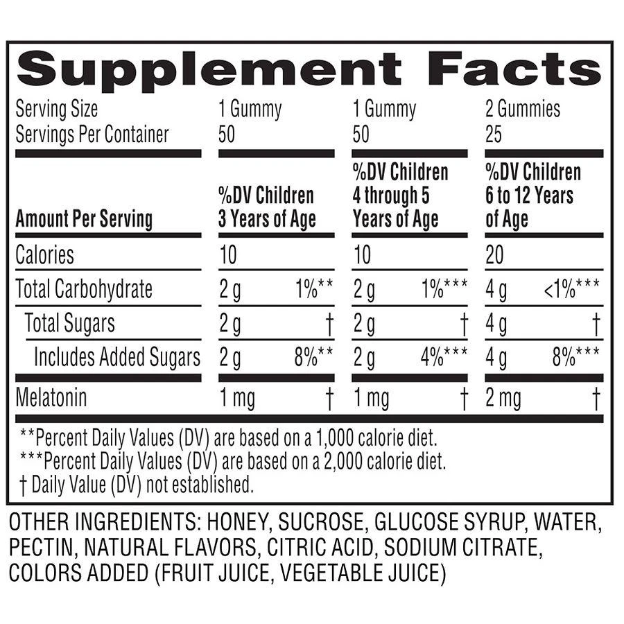 商品ZarBee's Naturals|Children's Sleep Gummies With Melatonin Natural Berry, Fragrance-Free,价格¥164,第5张图片详细描述