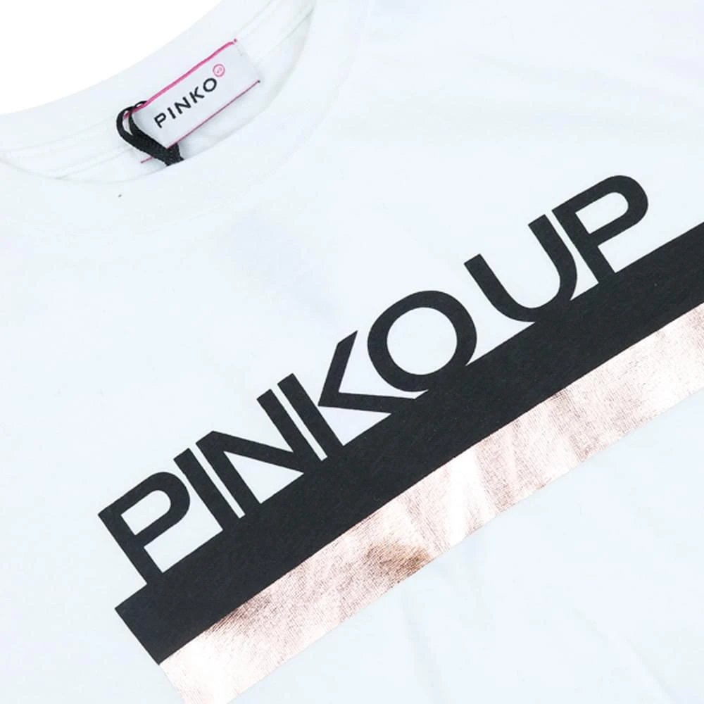 商品PINKO|Off White Cropped T Shirt,价格¥109,第2张图片详细描述