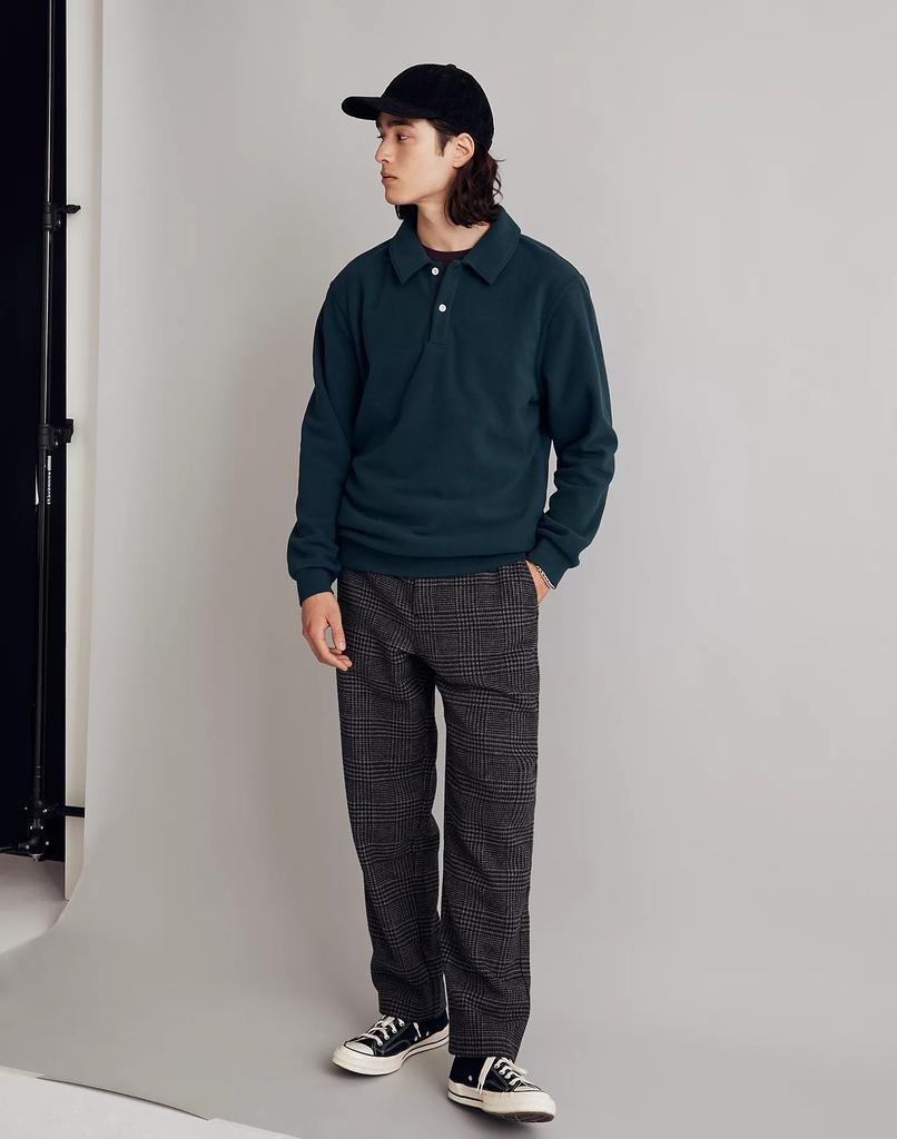 商品Madewell|(Re)sourced Fleece Polo Shirt,价格¥760,第1张图片