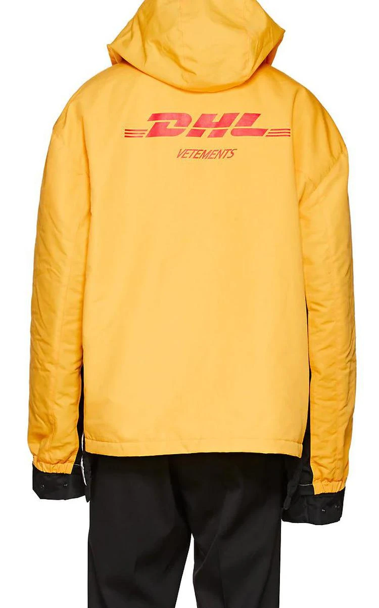 商品Vetements|DHL Cotton-Blend Canvas Parka,价格¥5896,第3张图片详细描述