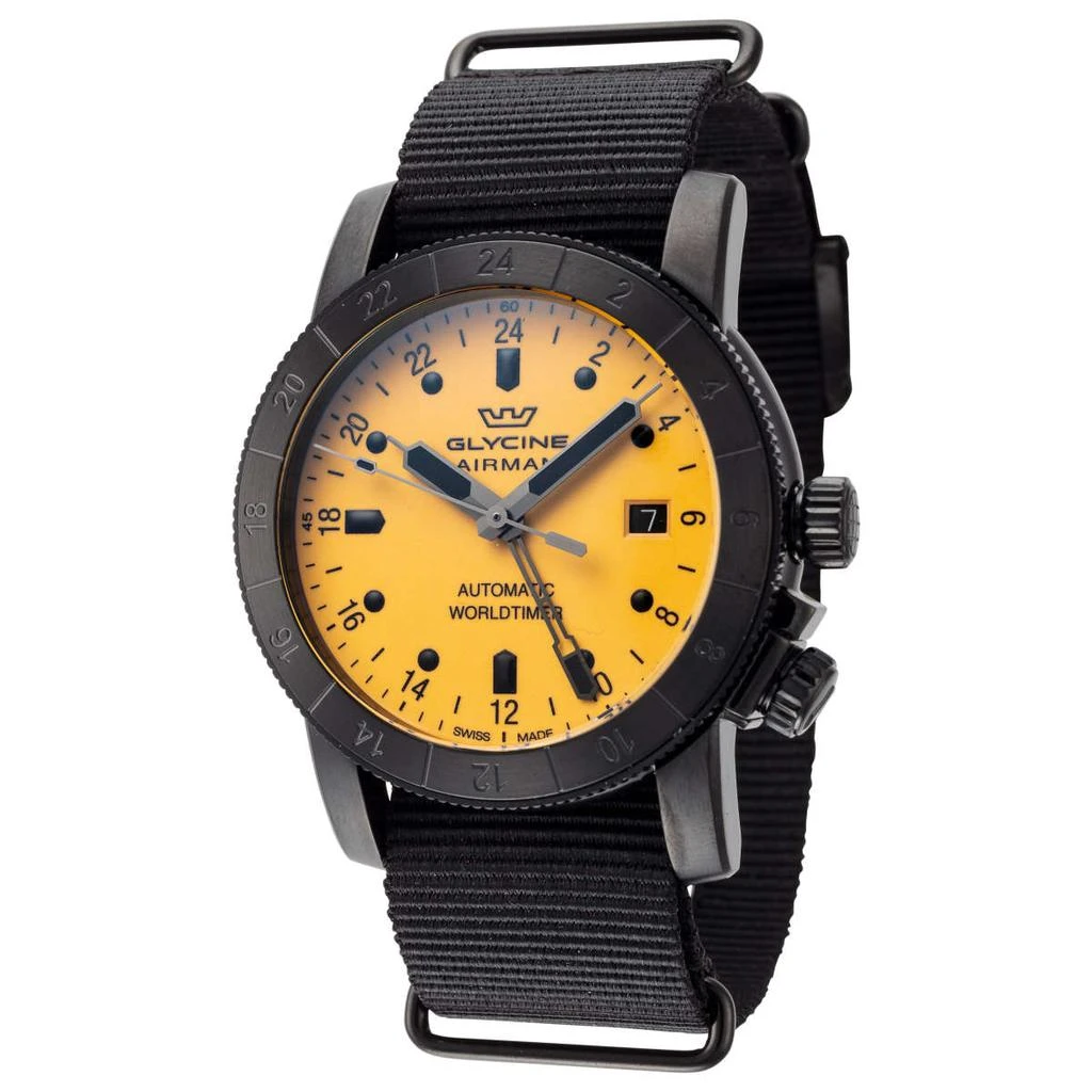 商品Glycine|Glycine Airman Contemporary GMT Men's Automatic Watch,价格¥3376,第1张图片