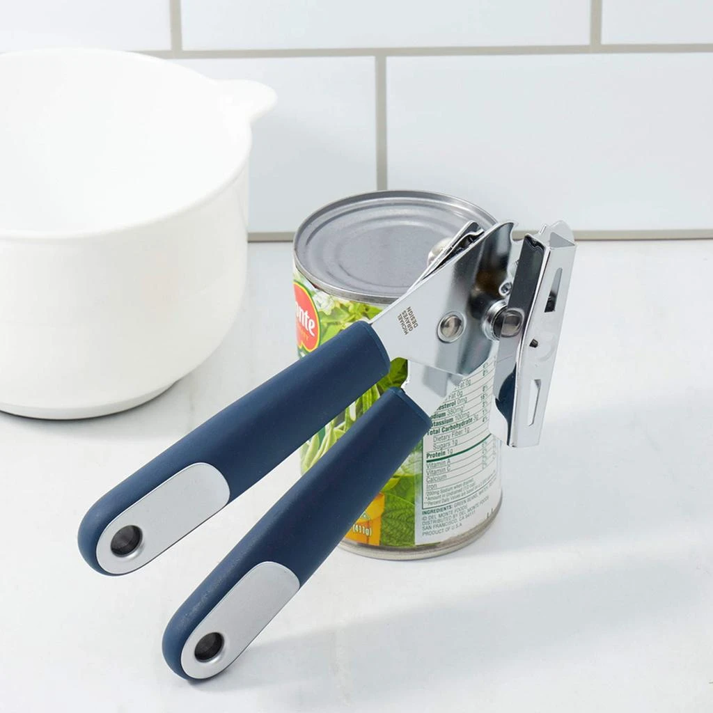 商品Michael Graves Design|Michael Graves Design Comfortable Grip Stainless Steel Can Opener, Indigo,价格¥123,第2张图片详细描述