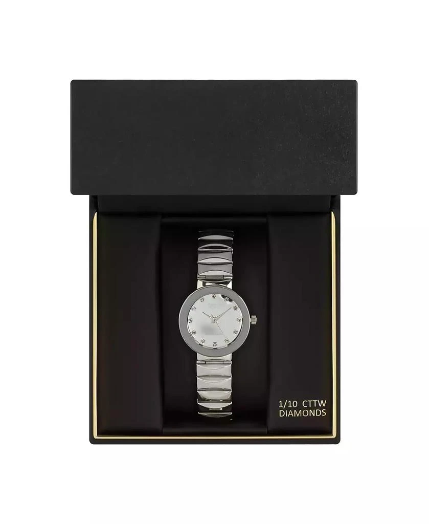 商品American Exchange|Ladies Genuine Diamond Collection Shiny Silver Watch, 28mm,价格¥150,第2张图片详细描述