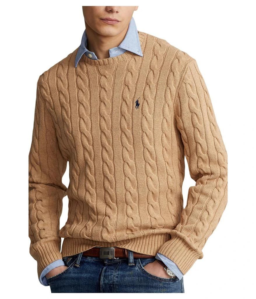 商品Ralph Lauren|Cable-Knit Cotton Sweater,价格¥895,第1张图片