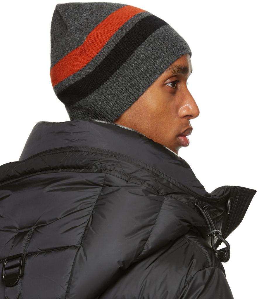 商品Burberry|Grey Cashmere Monogram Motif Beanie,价格¥1548,第5张图片详细描述