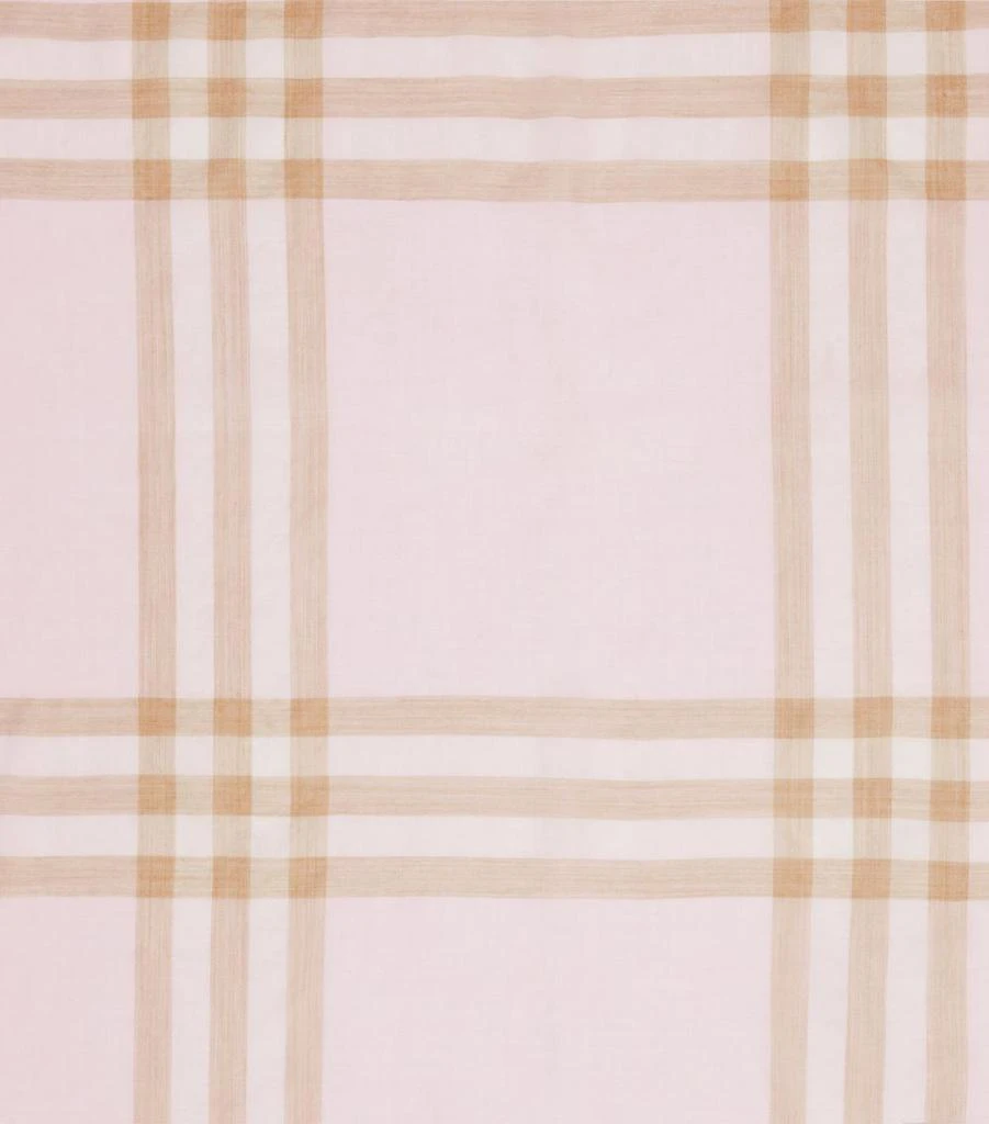 Wool-Silk Check Scarf 商品