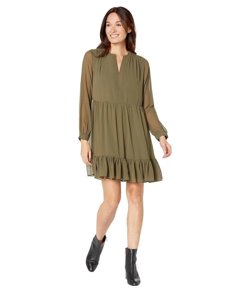 商品Vince Camuto|Long Sleeves with V-Neck Dress,价格¥953,第4张图片详细描述
