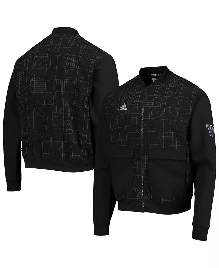 商品Adidas|Men's Black Washington Huskies Playoff Pack Full-Zip Jacket,价格¥680,第1张图片