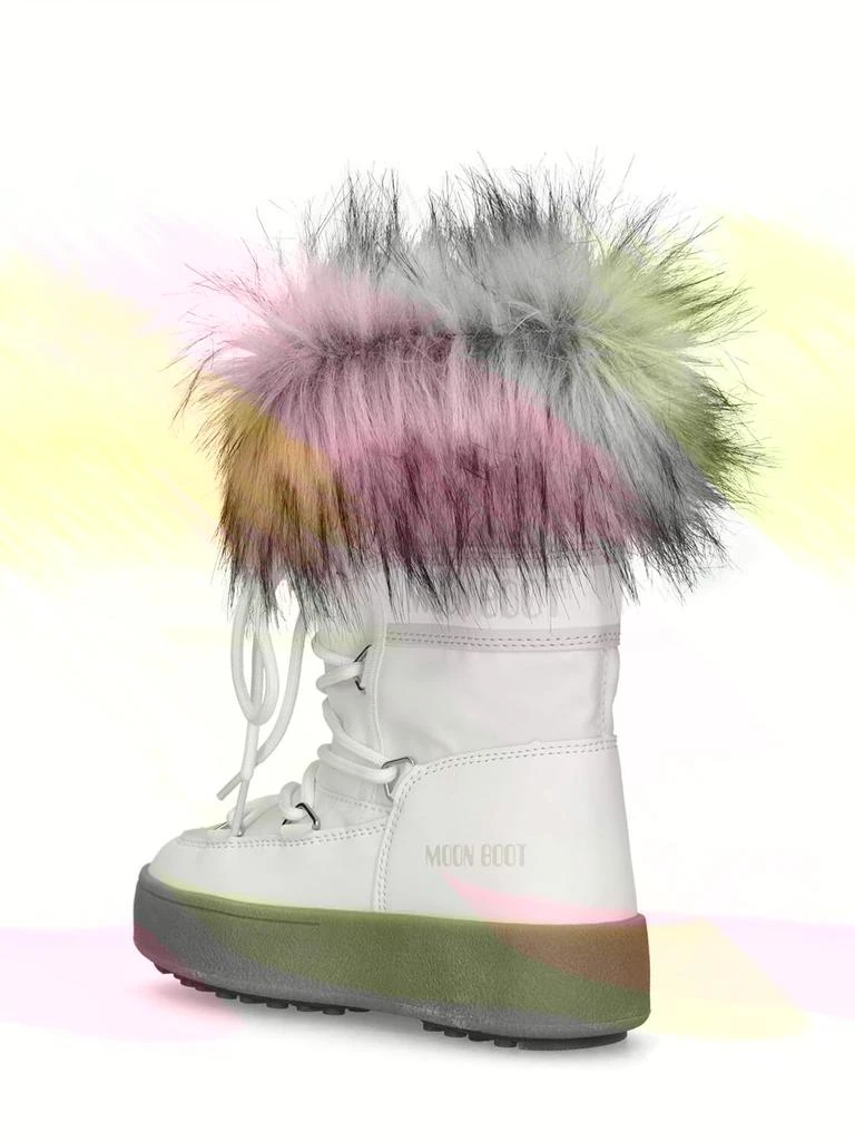 商品Moon Boot|Nylon Ankle Snow Boots W/ Faux Fur,价格¥1403,第2张图片详细描述