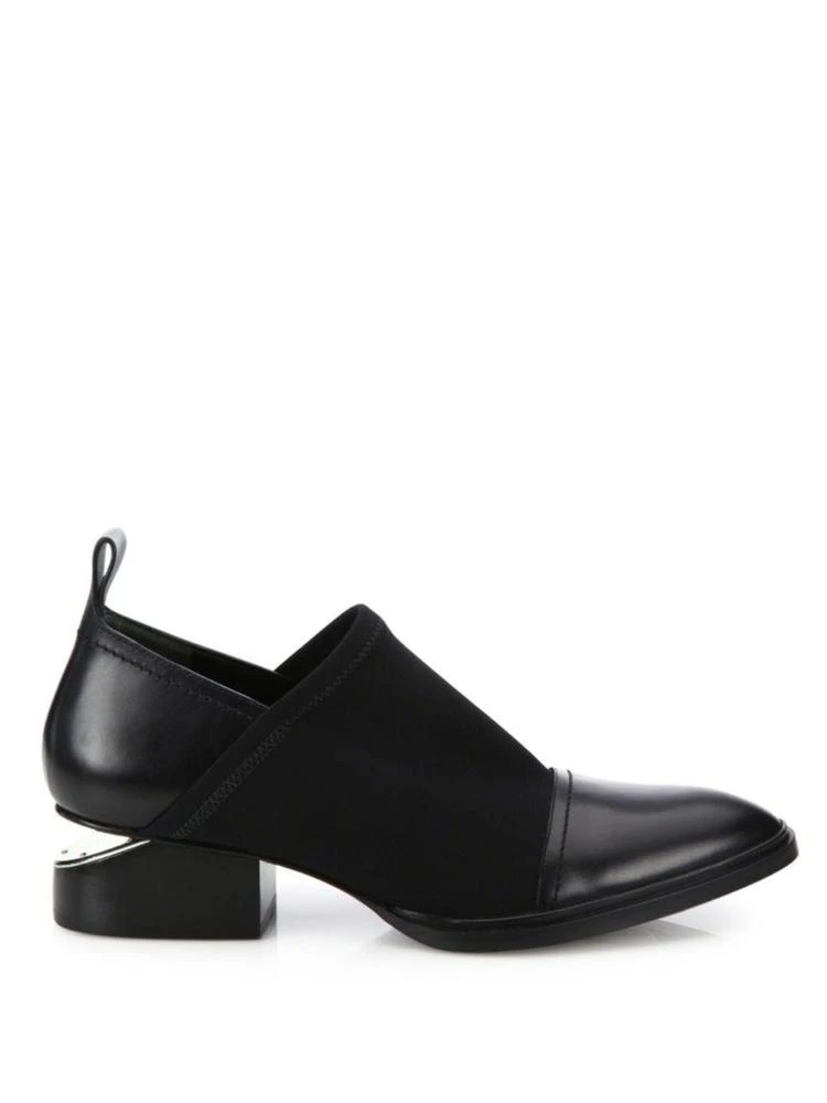 商品Alexander Wang|Kori Tilt-Heel Stretch Neoprene & Leather Booties,价格¥2673,第5张图片详细描述