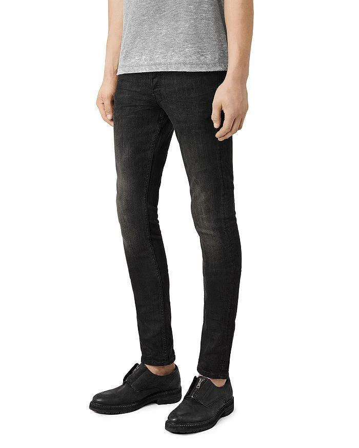 商品ALL SAINTS|Print Cigarette Skinny Fit Jeans in Jet Black,价格¥789,第3张图片详细描述