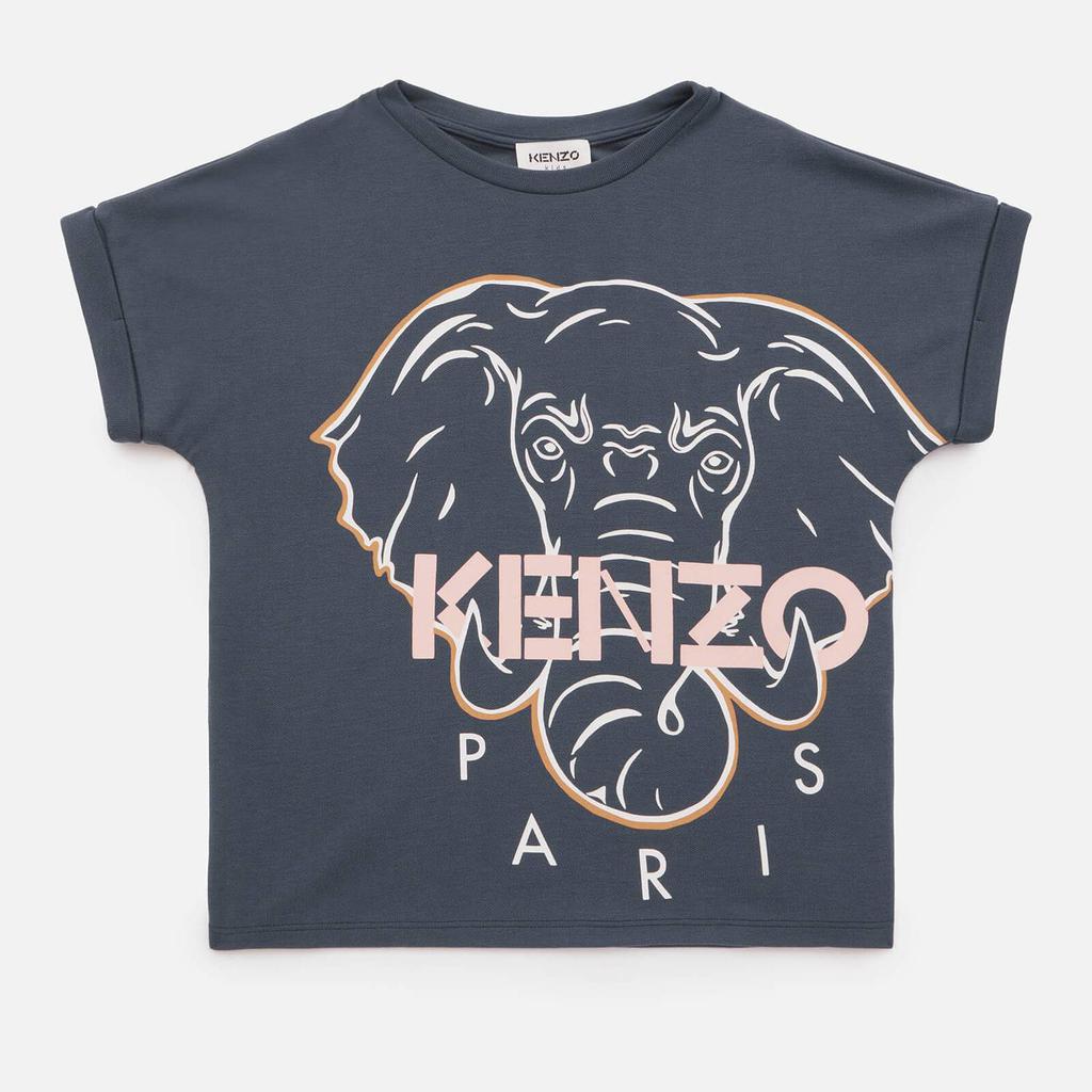 KENZO Girls' Elephant Logo T-Shirt - Charcoal Grey商品第1张图片规格展示